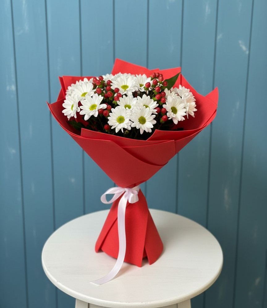 Букет цветов из: Хризантемы в Рыбной Слободе