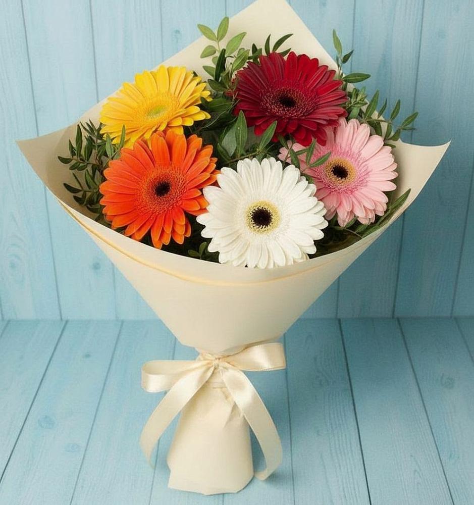 Букет цветов из: Герберы в Рыбной Слободе