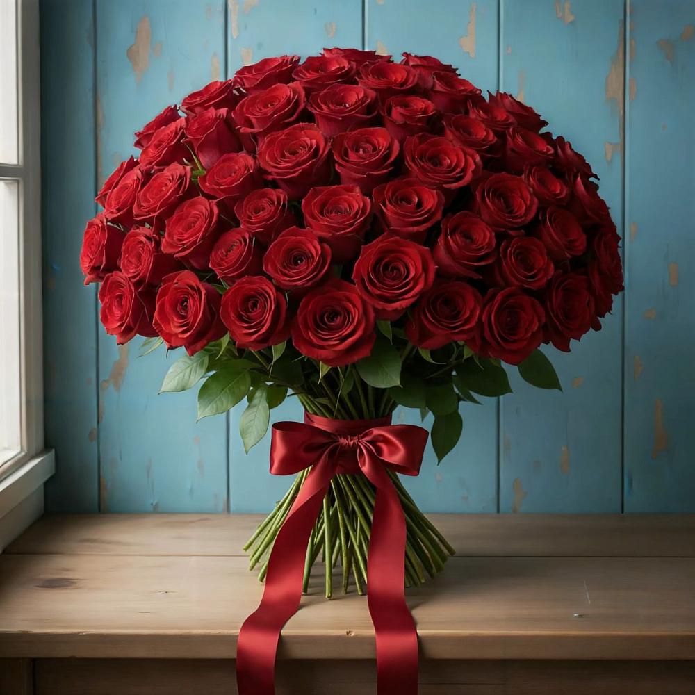 Букет Красные розы Блэк Меджик в Рыбной Слободе