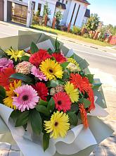Букет цветов из:  Герберы #REPLACE_PRED# Рыбной Слободе