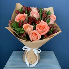Букет цветов из:  Розы и Альстромерии в Рыбной Слободе