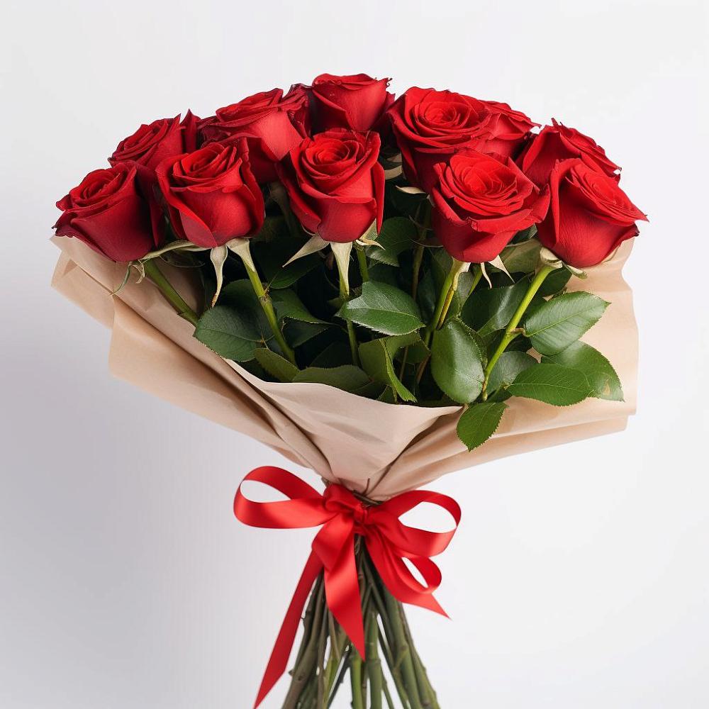 Букет 11 Красных роз Эдлесс Лав в Рыбной Слободе